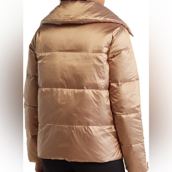 Donna Karan Gold Puffer Jacket - Picture 4 of 7